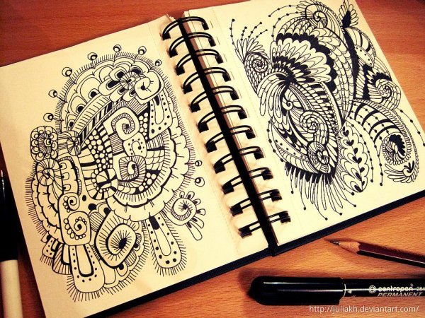 Рисунки для блокнота красивые (49 фото)