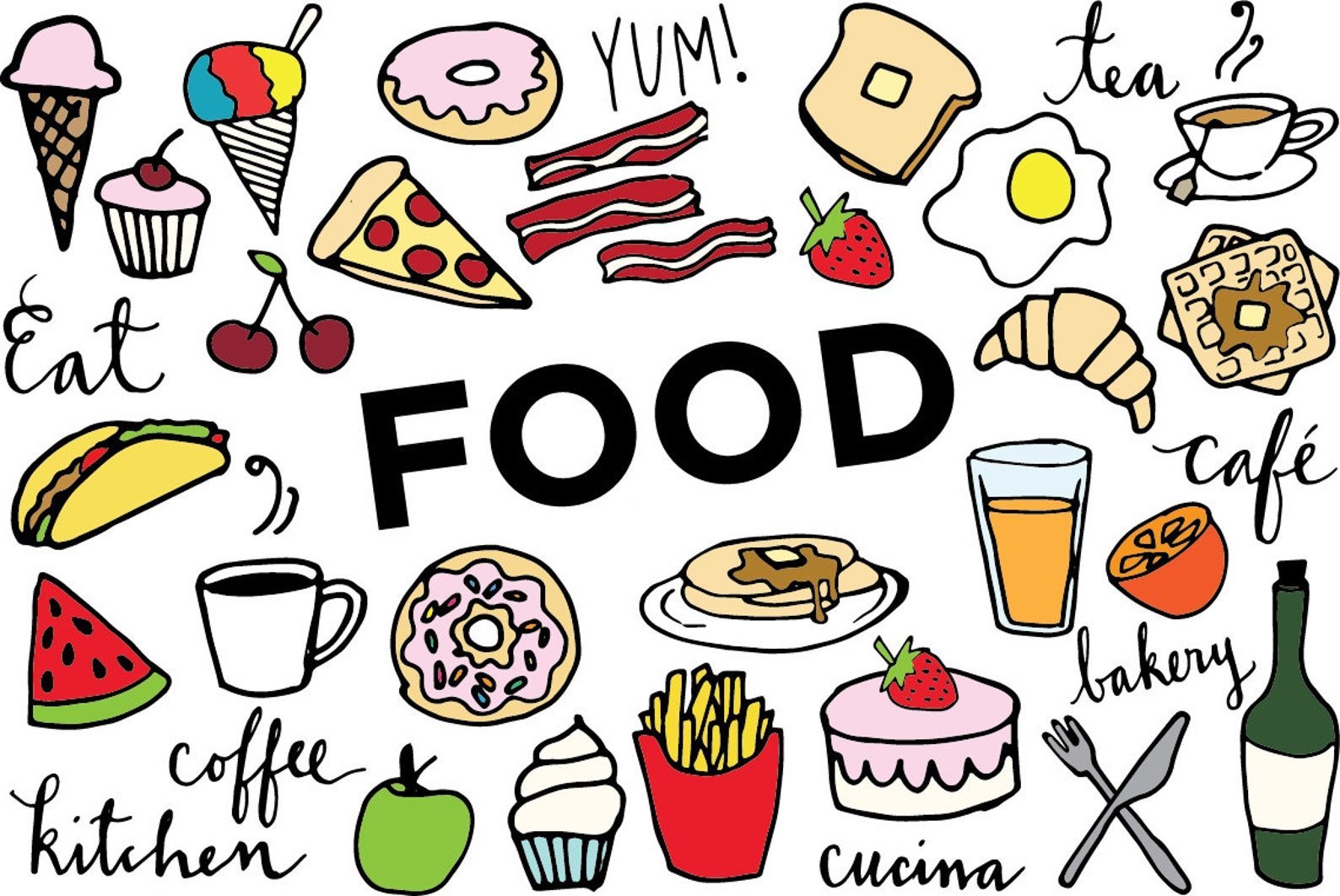 Фуд текст. Рисунки еды. Рисунки на тему еда. Еда картинки для детей. Нарисованные продукты.