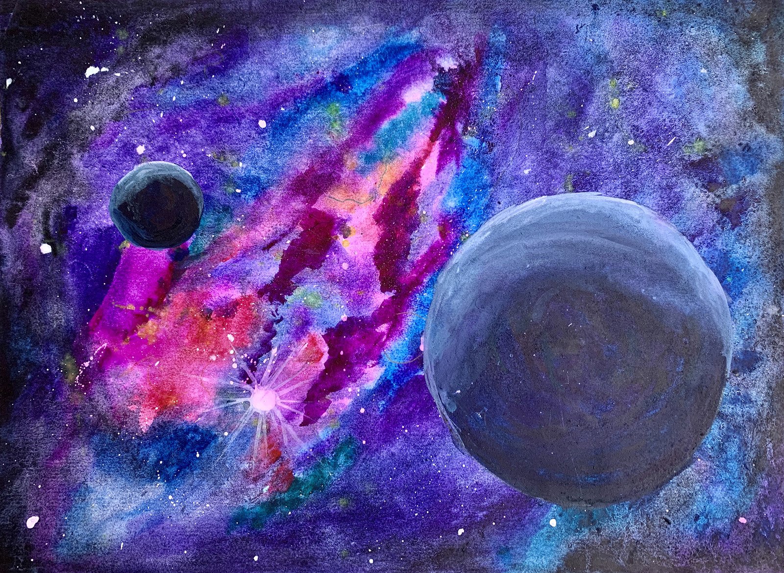 Красивые рисунки космоса