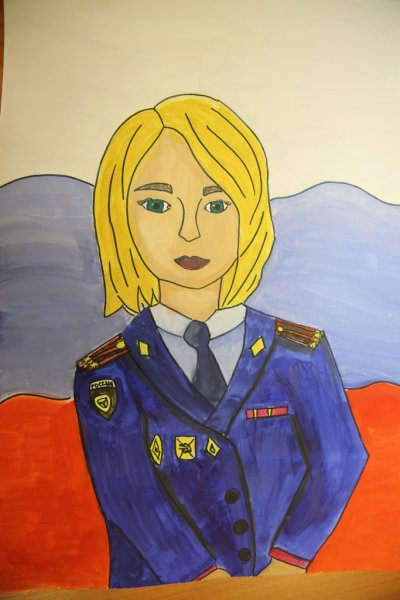 Рисунок на тему полиция