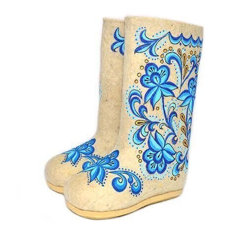 Валенки женские с узором