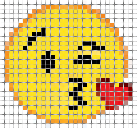 Рисунки по клеточкам смайлики