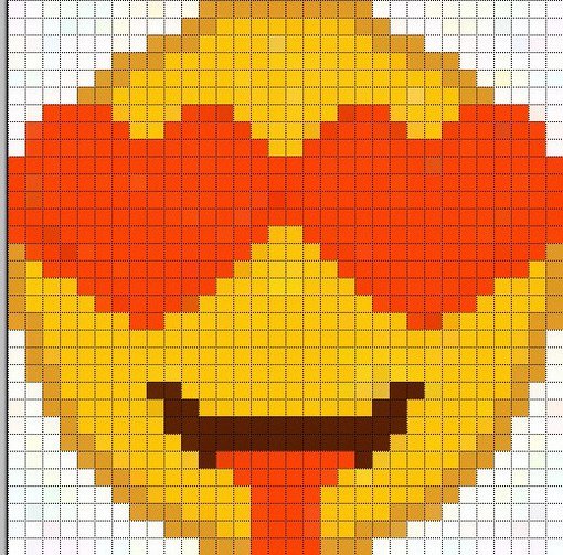 Рисунки по клеткам смайлики