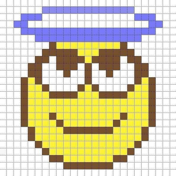 Рисование по клеточкам смайлики