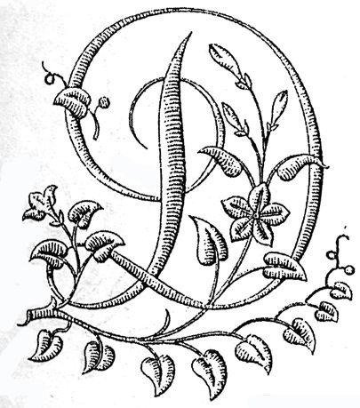 Декоративная буква д