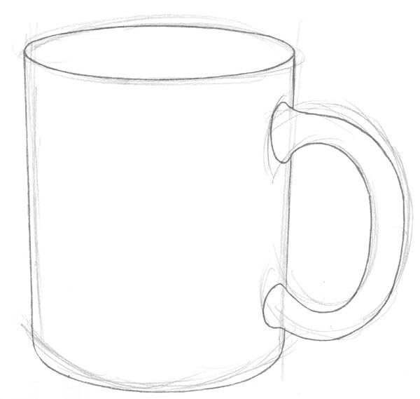 Чашка контур