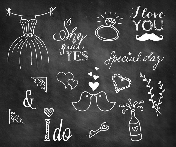 Узоры на меловой доске