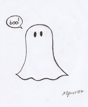 Рисунки для срисовки призраки