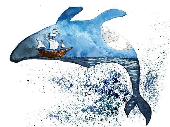 Кит рисунок