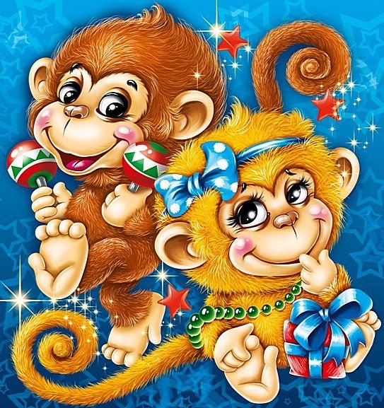 Мультяшные обезьянки