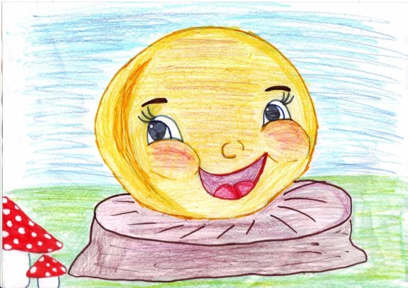 Рисунок на тему Колобок
