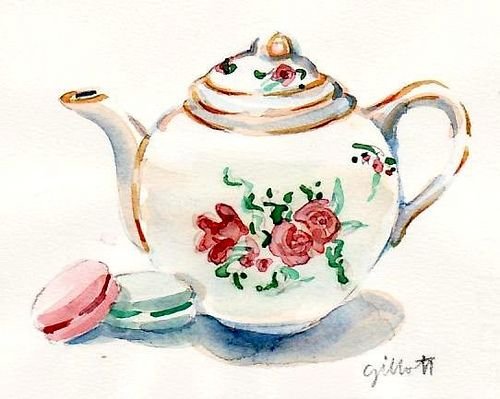 Заварник акварель