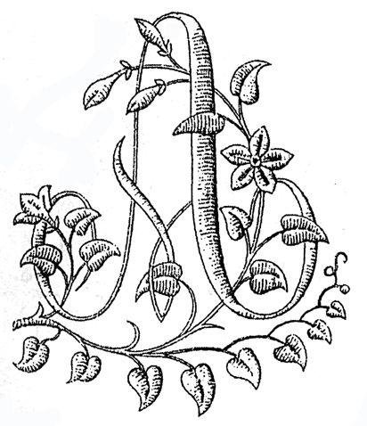 Буквица буква л