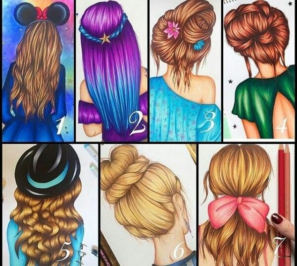 Красивые мультяшные прически