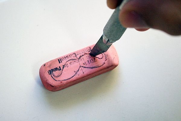 Штампики из ластиков