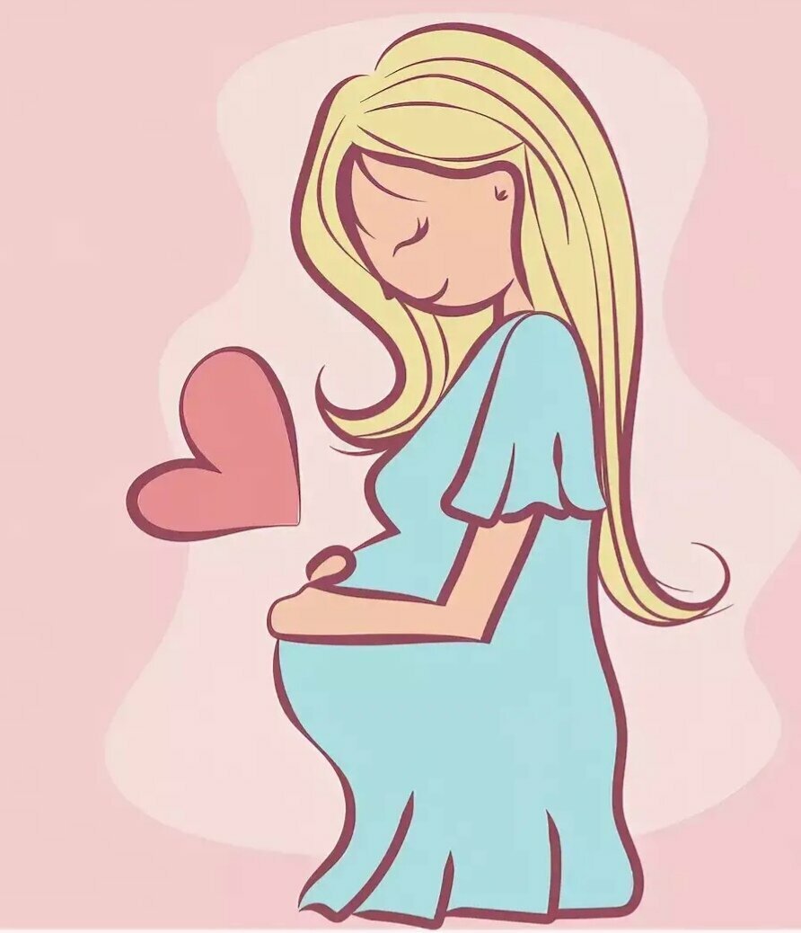 Беременная иллюстрация