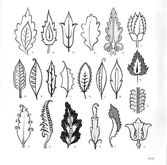 Стилизация листьев