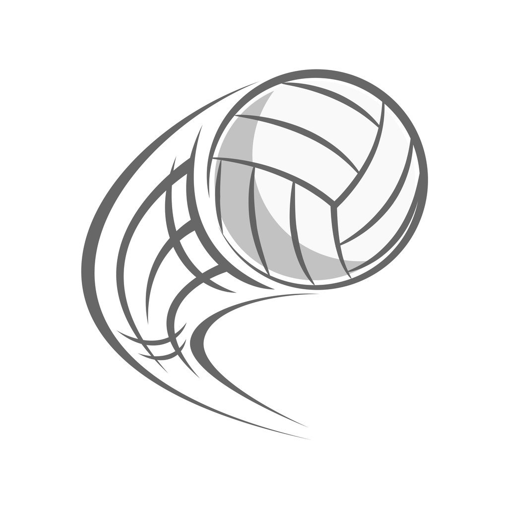 Волейбольный мяч схематично