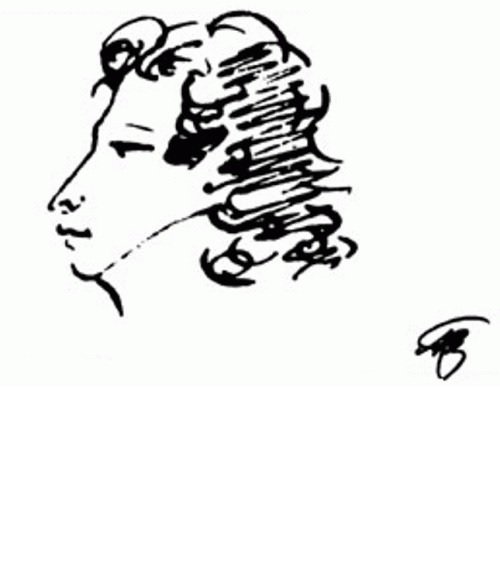 Анна Петровна Керн рисунок Пушкина