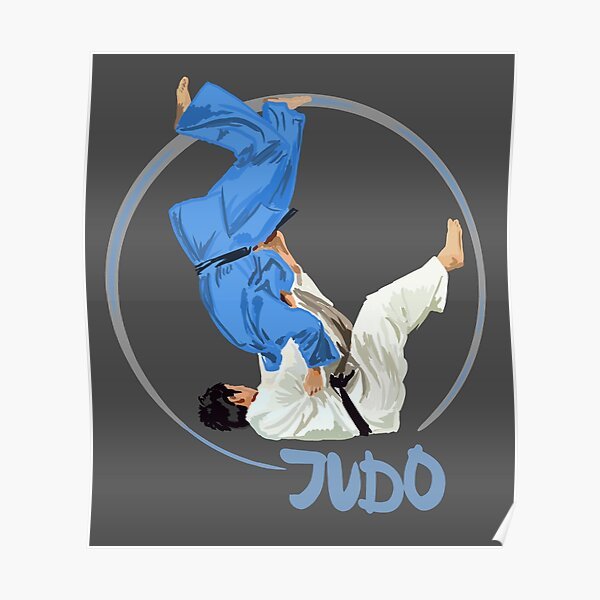 Дзюдо акварель