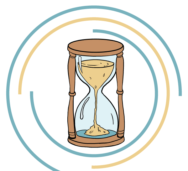 Песочные часы нарисованные