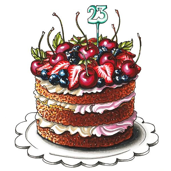 Тортик рисунок