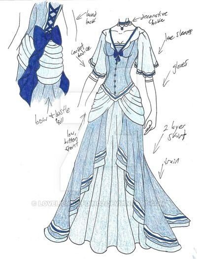 Аниме платье принцессы референс