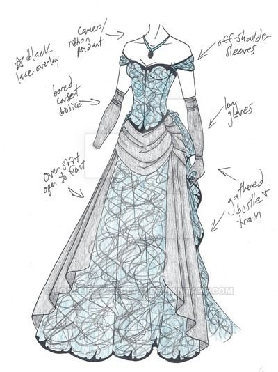 Эскизы свадебных платьев