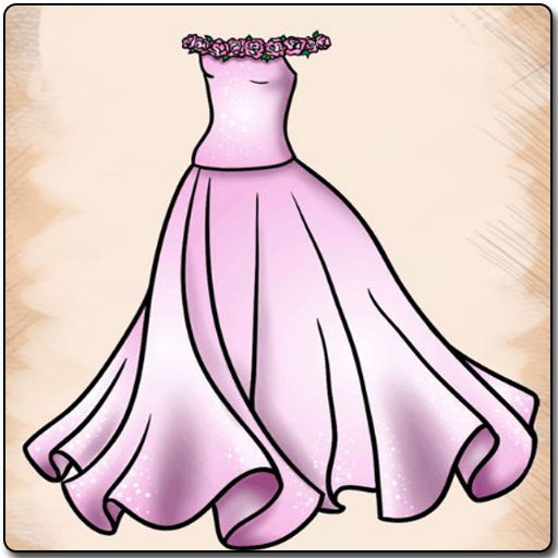 Раскраски платья на манекене