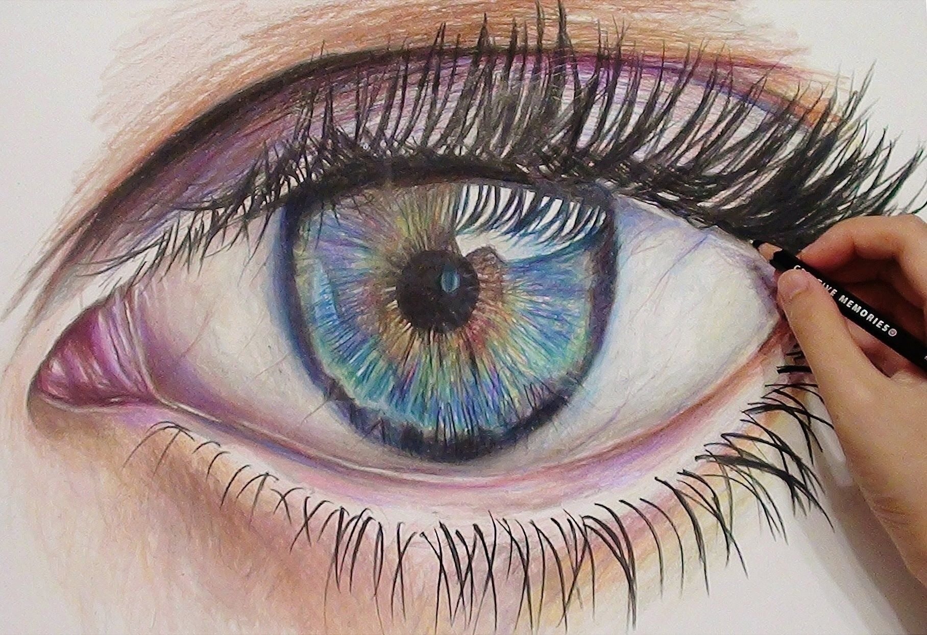 Красивые нарисованные глаза