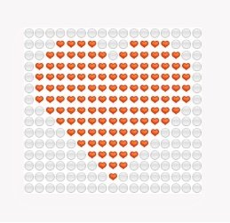 Сердце из смайликов