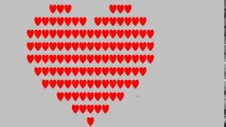 Много розовых сердечек