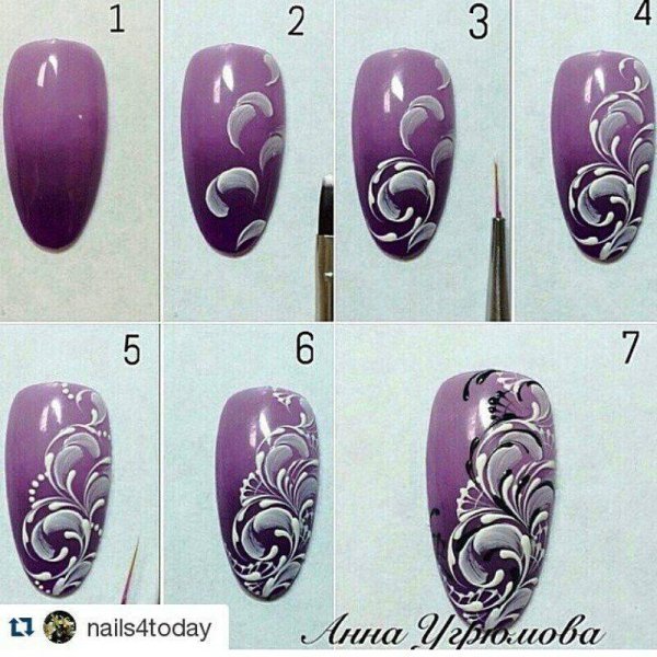 Дизайн ногтей пошагово для начинающих