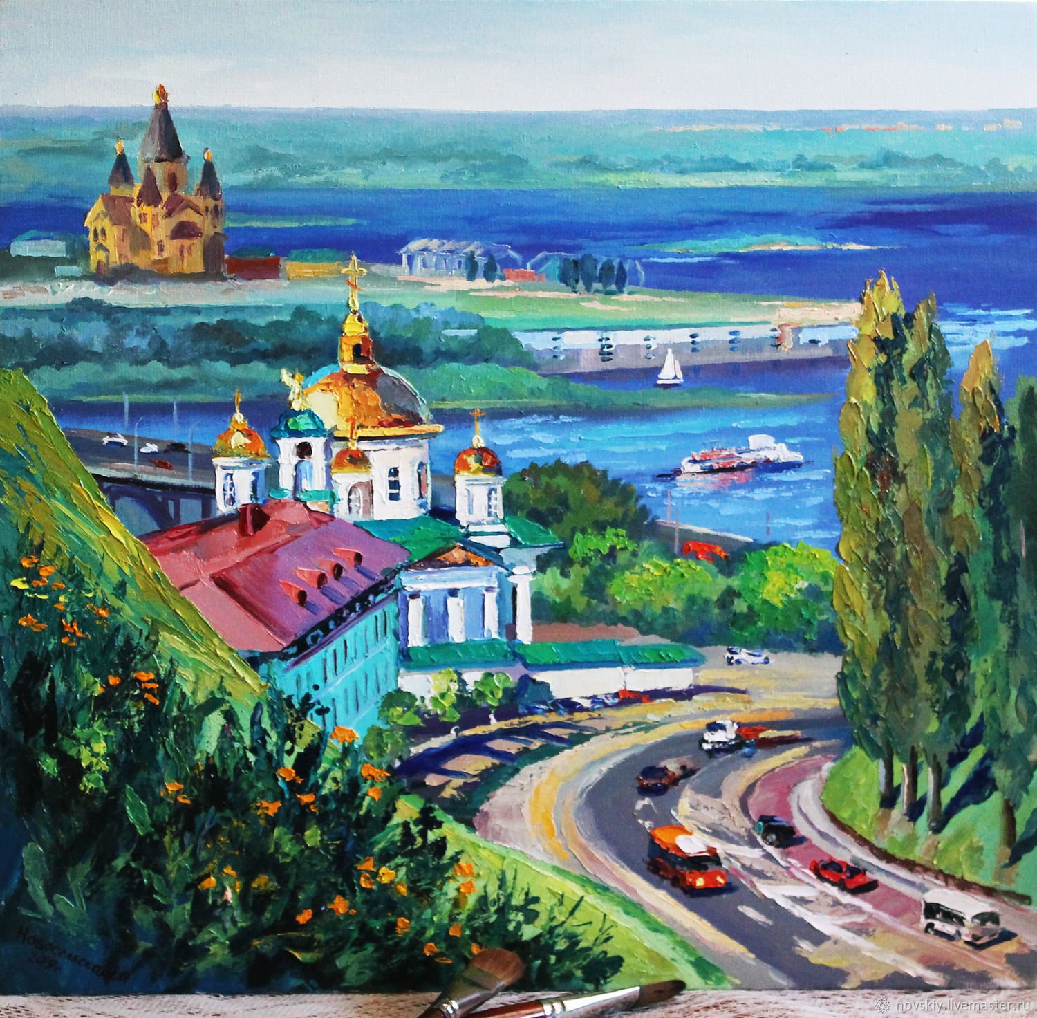 Стрелка Нижний Новгород картина