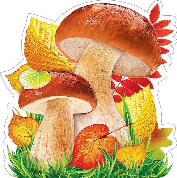 Грибы мультяшные