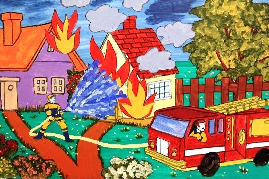 Красивые рисунки по противопожарной безопасности (50 фото)