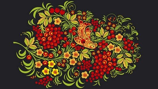 Хохломская роспись смородина