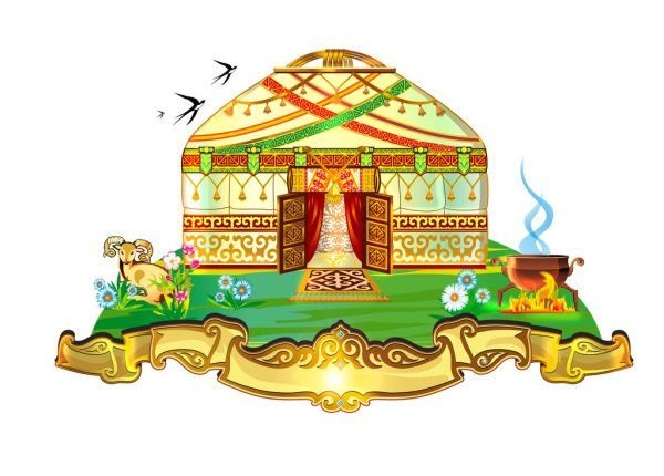 Юрта мультяшный