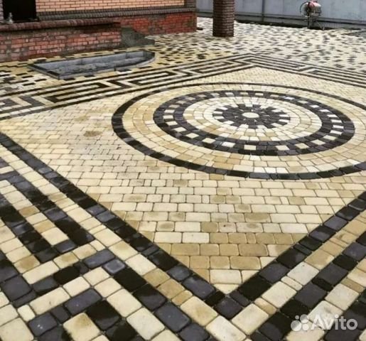 Узор Версаче плитка тротуарная брусчатка