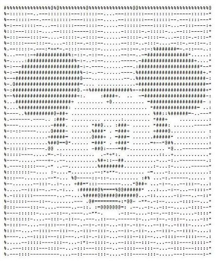 Красивые рисунки из символов