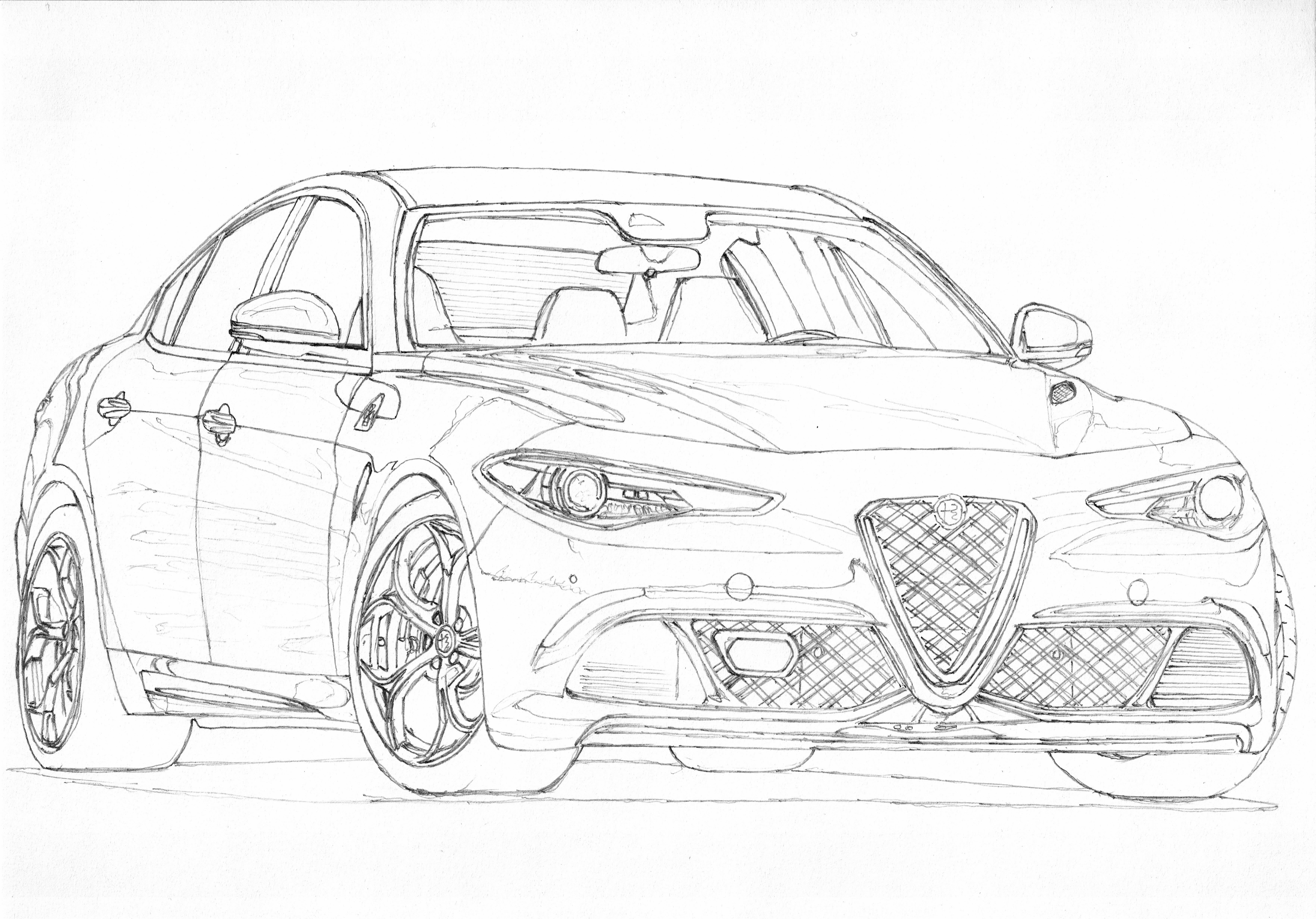 Alfa Romeo Giulia чертежи