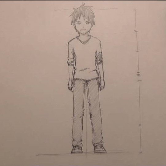 Стильный парень нарисованный