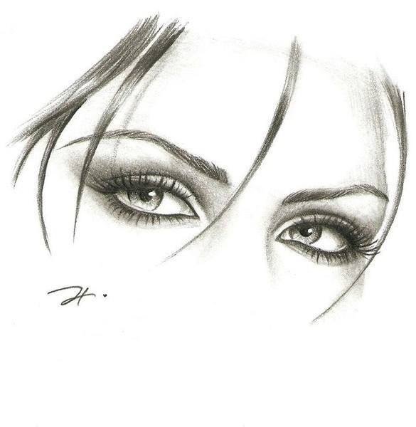 Глаз черно белый