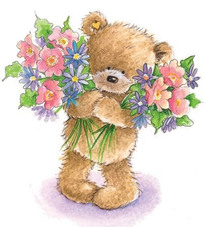 Рисунки Марины Федотовой мишки