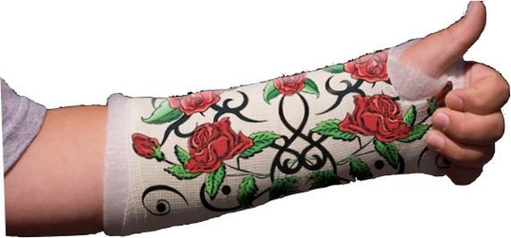 Разрисованный гипс