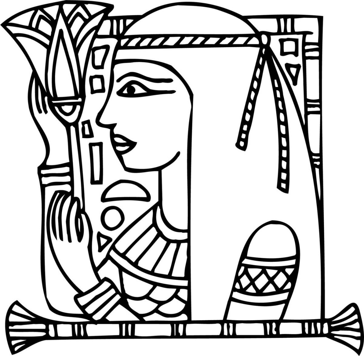 Разукрасить Клеопатру древнего Египта