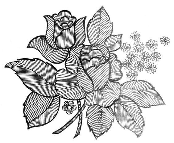 Эскизы для вышивки гладью