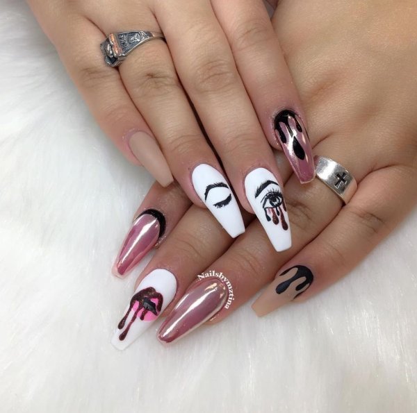 Летнийфранцузкиц маникюр