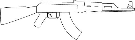 АК 47 раскраска