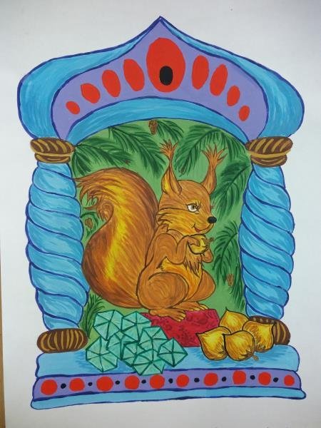 Пушкин сказка о царе Салтане белка